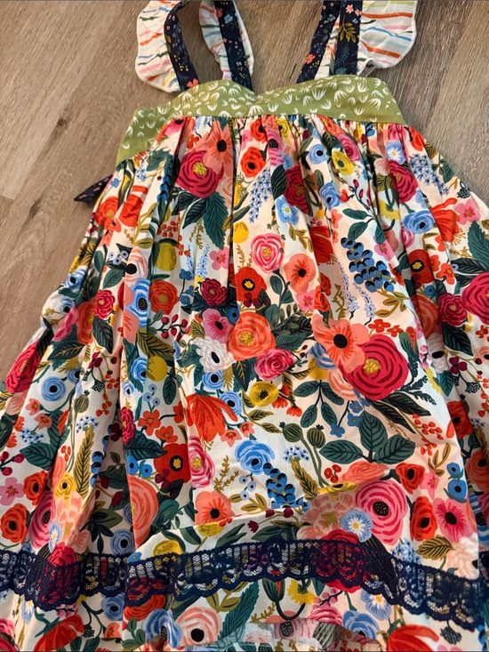 Matilda Jane Other - Matilda Jane Platinum Girls Floral Summer Top with Ruffle Straps - Multicolor